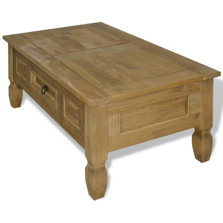 CORONA Coffee Table Mexican Pine – Rustic Charm 100x55x44 cm for Your Living Room - Premium  from Home Treasures - Just £111.99! Shop now at Home Treasures