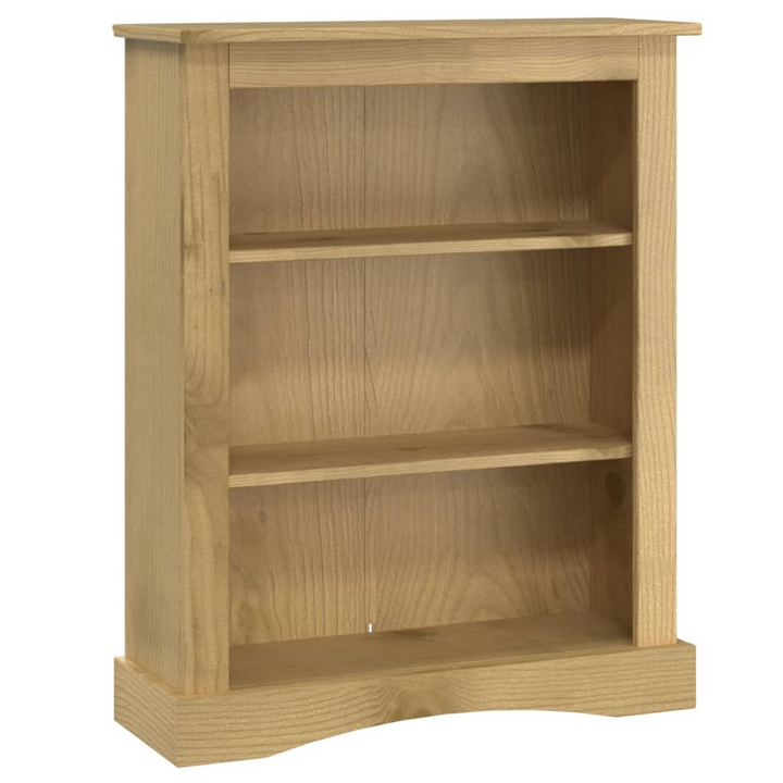 CORONA 3-Tier Bookcase - Rustic Mexican Pine, Solid Wood, Easy Assembly - 81x29x100 cm - Premium  from Home Treasures - Just £110.99! Shop now at Home Treasures