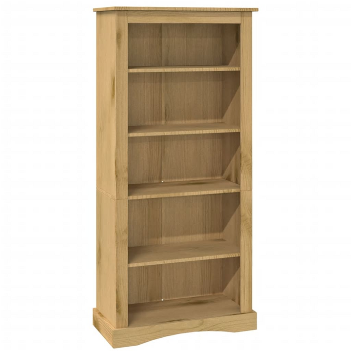 CORONA 5-Tier Bookcase | Mexican Pinewood | Rustic Charm | 81x40x170 cm - Premium  from Home Treasures - Just £179.99! Shop now at Home Treasures