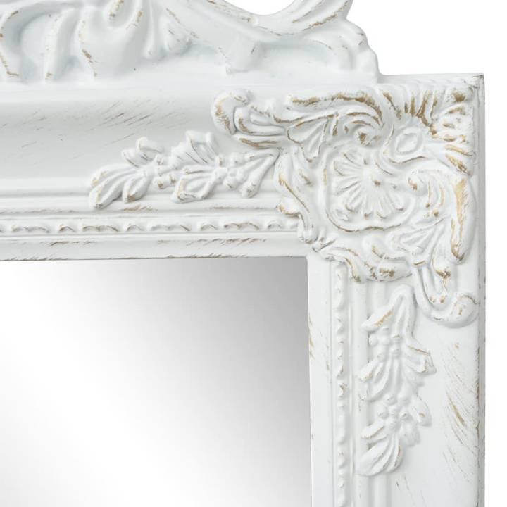 Elegant Baroque Style Free-Standing Mirror - Full-Length 160x40 cm White - Premium  from Home Treasures - Just £107.99! Shop now at Home Treasures