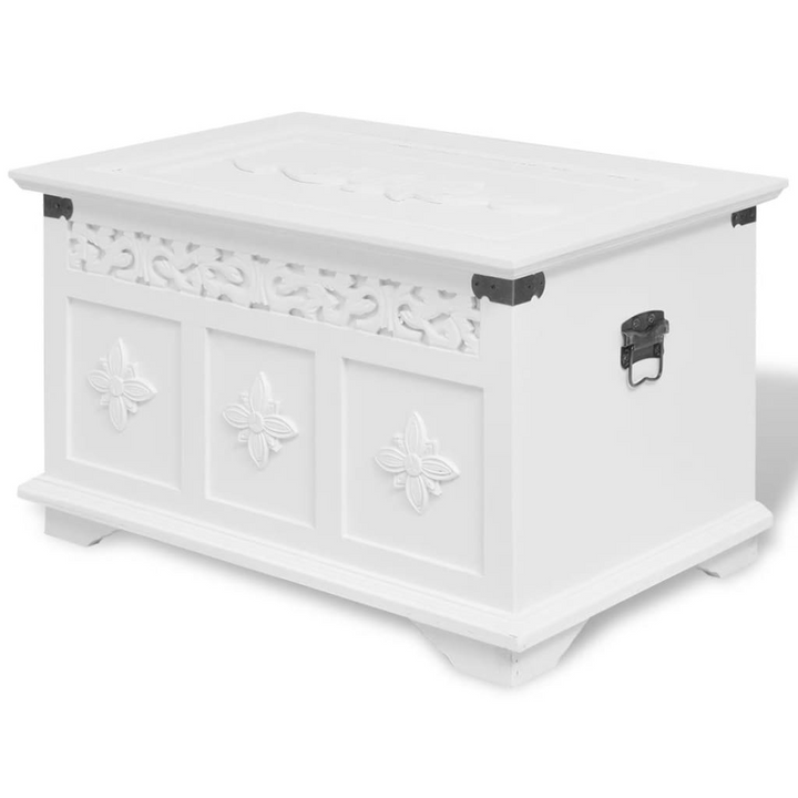 Elegant Two Piece White Storage Chest Set - Spacious & Stylish Solution - Premium  from Home Treasures - Just £148.99! Shop now at Home Treasures