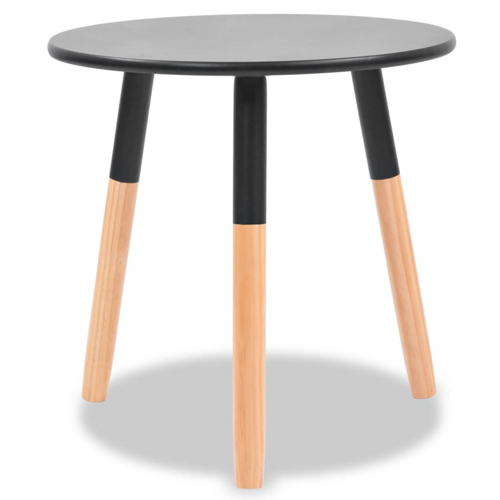 Solid Pinewood Scandinavian Side Table Set of 2 (Black) - Modern Minimalist Design, Easy Assembly, Ideal for Living Room or Lounge Room - Premium  from Home Treasures - Just £63.99! Shop now at Home Treasures