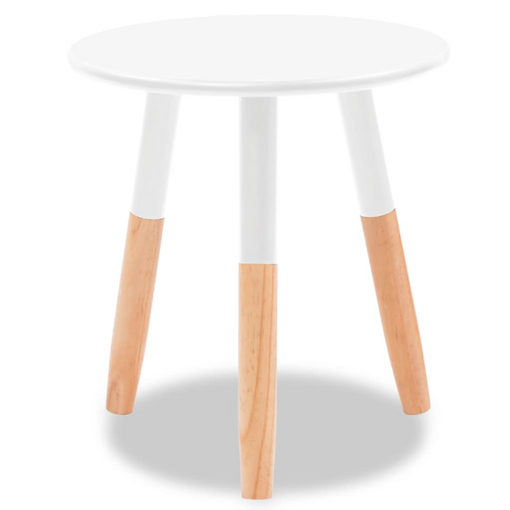 White Pinewood Side Table Set - 2 Pieces | Modern Scandinavian Design, Easy Assembly - Premium  from Home Treasures - Just £60.99! Shop now at Home Treasures