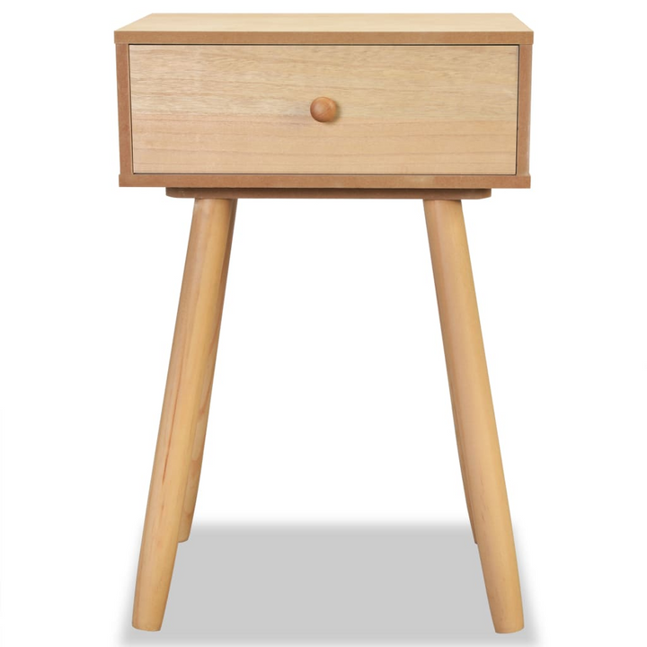 Stylish Solid Pine Bedside Tables in Brown, Set of 2 - 40 x 30 x 61cm, Elegant Nightstands with Drawer, High-Quality Pinewood and MDF - Premium  from Home Treasures - Just £107.99! Shop now at Home Treasures