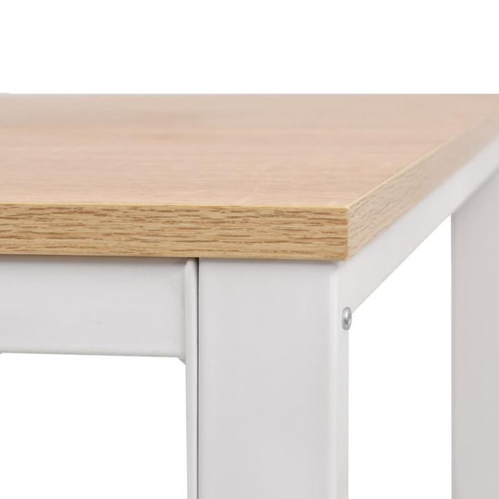 Writing Desk 120x60x75 cm Oak and White - Modern Office Desk with Storage Compartments - Premium  from Home Treasures - Just £169.99! Shop now at Home Treasures