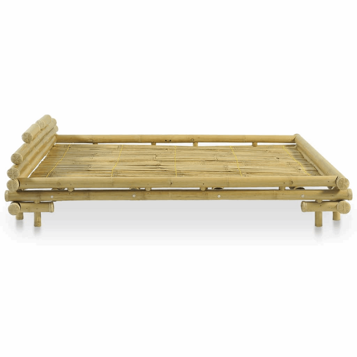 Eco-Friendly Bamboo Bed Frame 140 x 200cm - Sturdy, Sustainable, and Stylish - Premium Beds, Frames &amp; Bases from Home Treasures - Just £1079.99! Shop now at Home Treasures