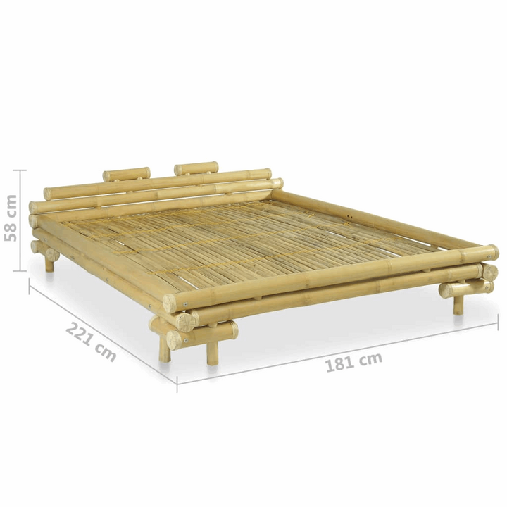 Eco-Friendly Bamboo Bed Frame 160 x 200cm – Natural, Durable, and Stylish Bedding Solution - Premium  from Home Treasures - Just £1092.99! Shop now at Home Treasures