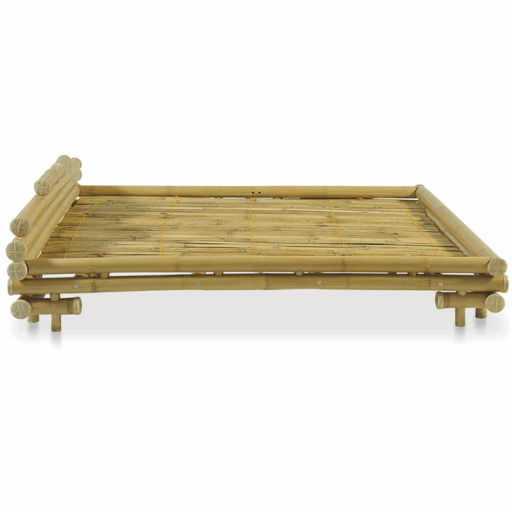 Sustainable Bamboo Bed Frame 180 x 200cm - Natural Rattan Accents, Durable & Lightweight, Easy Assembly - Premium  from Home Treasures - Just £1103.99! Shop now at Home Treasures