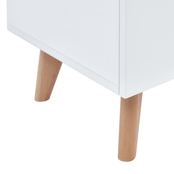 Skandi TV Cabinet (White) - Modern Entertainment Center | 120 x 40 x 46cm | High Gloss Finish with Ample Storage - Premium  from Home Treasures - Just £161.99! Shop now at Home Treasures