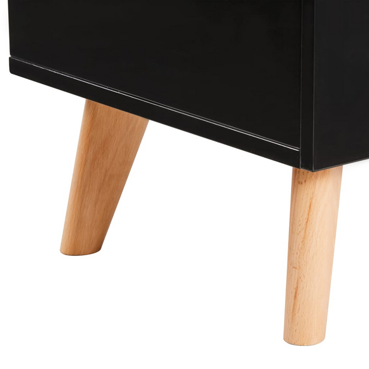 Modern Skandi TV Cabinet in Black - High Gloss Finish, 120 x 40 x 46 cm | Sleek & Durable Storage Solution - Premium  from Home Treasures - Just £173.99! Shop now at Home Treasures