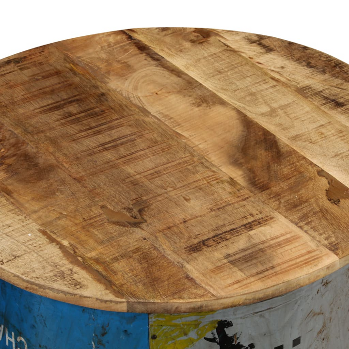 Recycled Solid Mango Wood Coffee Tables, Set of 2 - Rustic Charm with Industrial Flair - Premium  from Home Treasures - Just £215.99! Shop now at Home Treasures