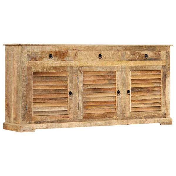 Solid Mango Wood Side Cabinet - 170 x 38 x 80 cm | Rustic Charm, Ample Storage & No Assembly Required - Premium  from Home Treasures - Just £1303.99! Shop now at Home Treasures