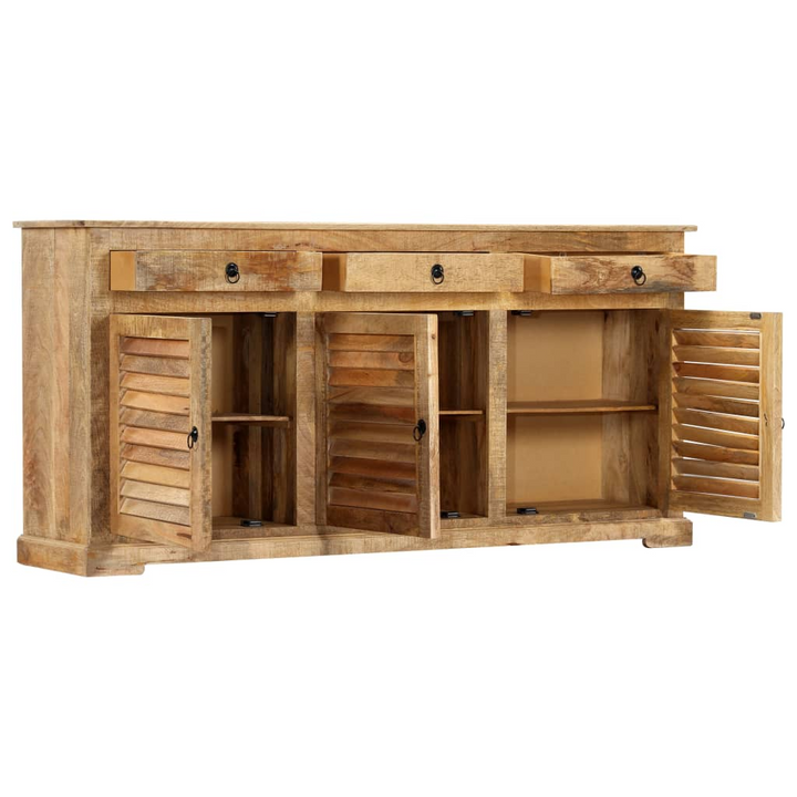 Solid Mango Wood Side Cabinet - 170 x 38 x 80 cm | Rustic Charm, Ample Storage & No Assembly Required - Premium  from Home Treasures - Just £1303.99! Shop now at Home Treasures