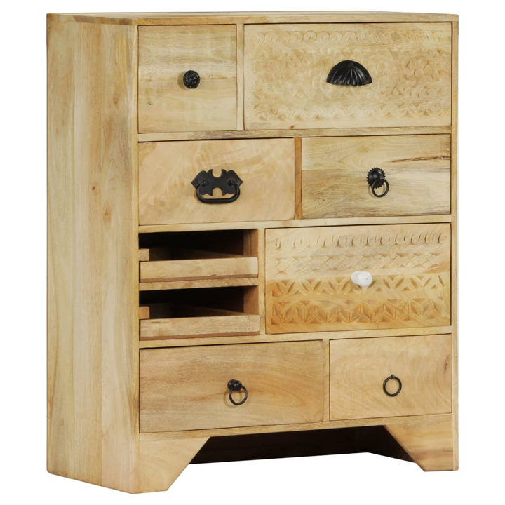 Elegant Solid Mango Chest of Drawers with White Bleach Finish – 60x30x75cm, Vintage Charm and Durable Design - Premium  from Home Treasures - Just £239.99! Shop now at Home Treasures