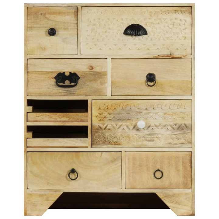 Elegant Solid Mango Chest of Drawers with White Bleach Finish – 60x30x75cm, Vintage Charm and Durable Design - Premium  from Home Treasures - Just £239.99! Shop now at Home Treasures