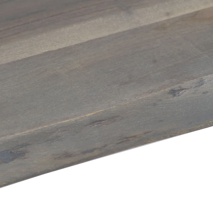 Stylish Solid Acacia Wood Live Edge Coffee Table (Grey) - Industrial Design with Powder-Coated U-Shaped Legs - Perfect for Home or Office - Premium  from Home Treasures - Just £183.99! Shop now at Home Treasures