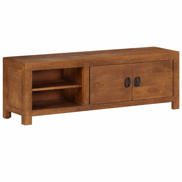 Vintage Charm Solid Mango Wood TV Cabinet - 120x40x30 cm | Durable and Stylish TV Stand - Premium  from Home Treasures - Just £193.99! Shop now at Home Treasures