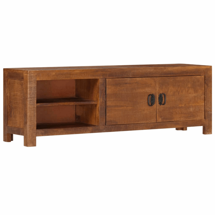 Vintage Charm Solid Mango Wood TV Cabinet - 120x40x30 cm | Durable and Stylish TV Stand - Premium  from Home Treasures - Just £193.99! Shop now at Home Treasures