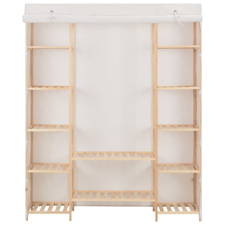 Fabric Wardrobe in White – 135x40x170 cm | Durable & Stylish Closet Organizer - Premium  from Home Treasures - Just £181.99! Shop now at Home Treasures