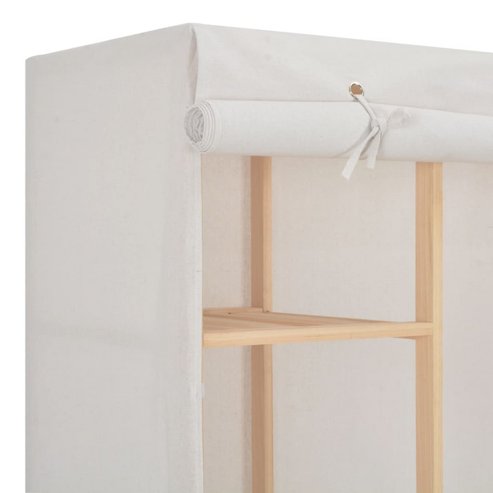 Fabric Wardrobe in White – 135x40x170 cm | Durable & Stylish Closet Organizer - Premium  from Home Treasures - Just £181.99! Shop now at Home Treasures