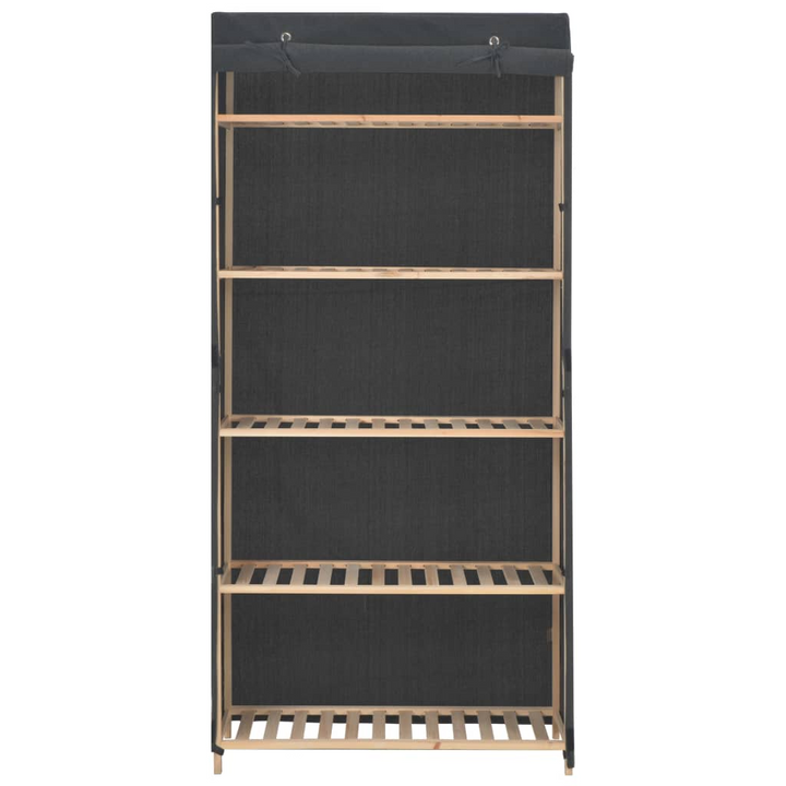 Fabric Wardrobe in Grey - 79x40x170 cm | Stylish and Functional Storage Solution for Your Home - Premium  from Home Treasures - Just £142.99! Shop now at Home Treasures