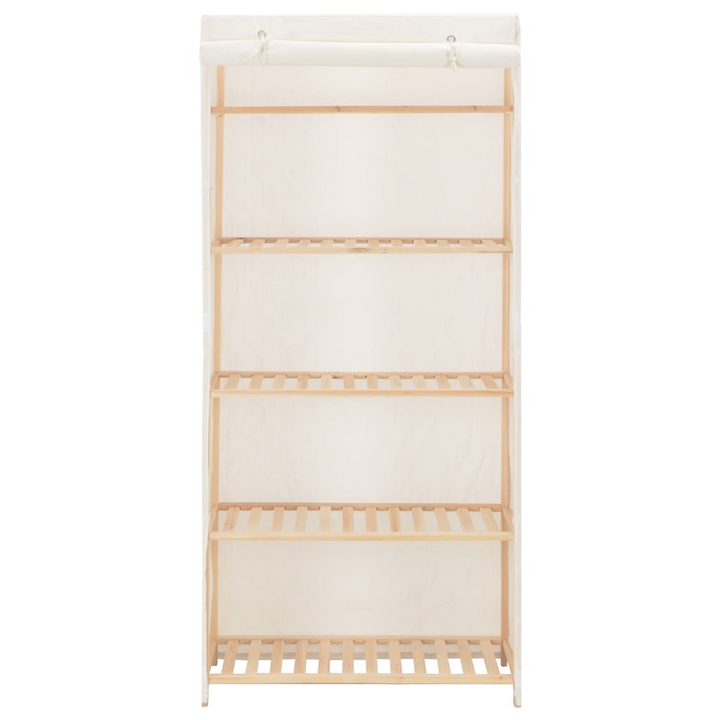 Fabric Wardrobe in White - 79x40x170 cm | Stylish & Practical Storage Solution for Modern Homes - Premium  from Home Treasures - Just £154.99! Shop now at Home Treasures