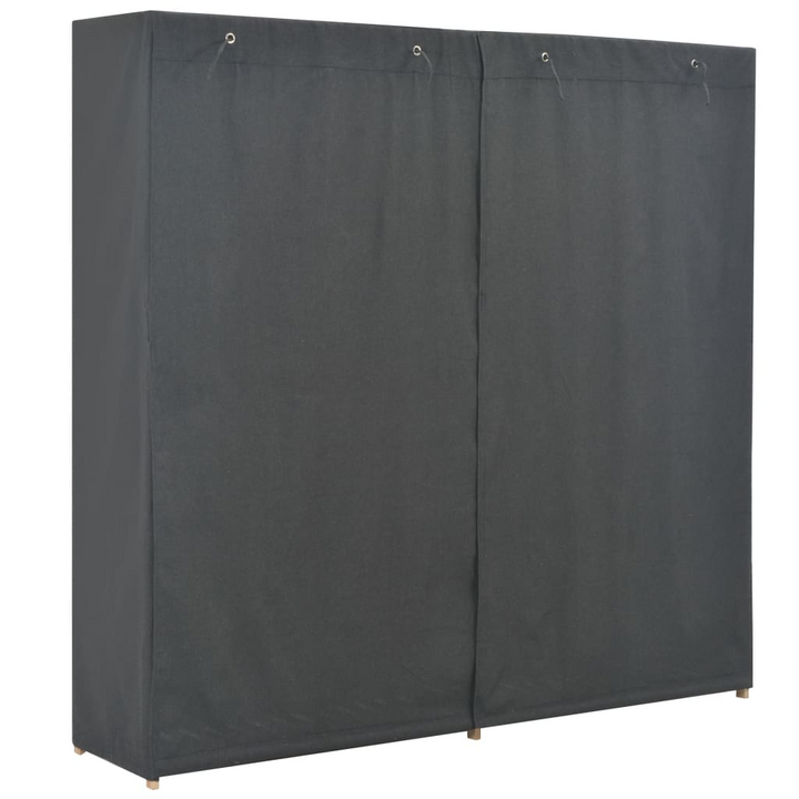 Fabric Wardrobe in Grey - Durable Wooden Frame, Ample Storage 200x40x170 cm | Modern Home Furniture - Premium  from Home Treasures - Just £217.99! Shop now at Home Treasures