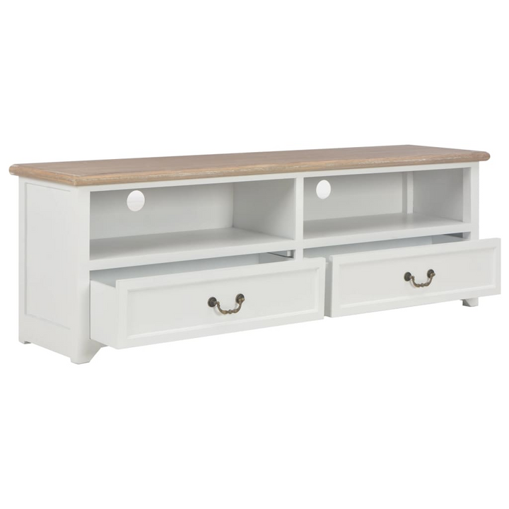 Modern White TV Cabinet with Storage | 120 x 30 x 40cm | Sleek & Stylish Media Console for Living Room - Premium  from Home Treasures - Just £227.99! Shop now at Home Treasures