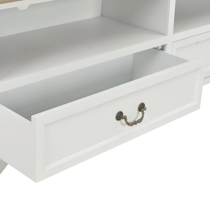 Modern White TV Cabinet with Storage | 120 x 30 x 40cm | Sleek & Stylish Media Console for Living Room - Premium  from Home Treasures - Just £227.99! Shop now at Home Treasures