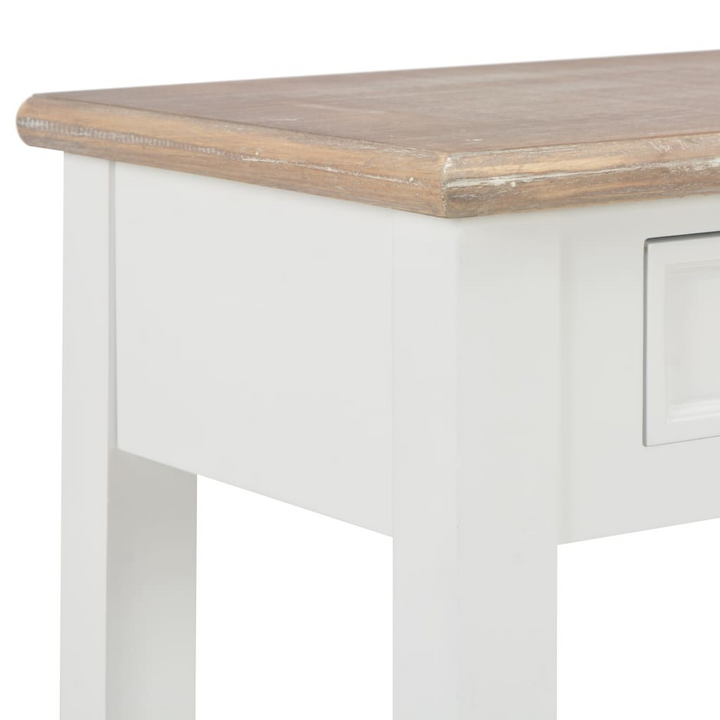 Elegant White Console Table - 110 x 35 x 80 cm | Stylish & Versatile with Drawers and Shelf - Premium  from Home Treasures - Just £183.99! Shop now at Home Treasures