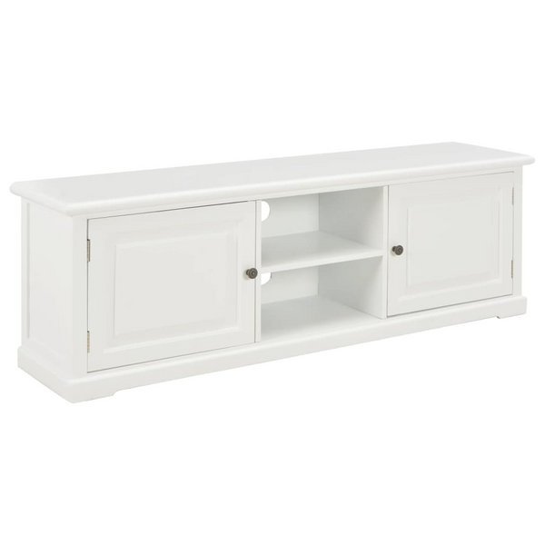 Modern White Wooden TV Cabinet - Stylish & Practical TV Stand with Storage - Premium  from Home Treasures - Just £226.99! Shop now at Home Treasures