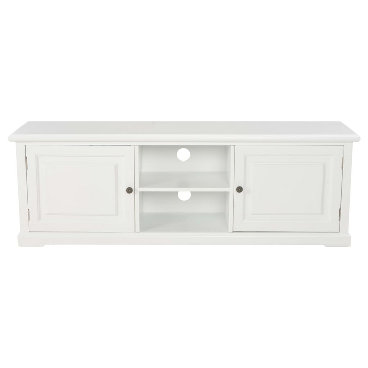 Modern White Wooden TV Cabinet - Stylish & Practical TV Stand with Storage - Premium  from Home Treasures - Just £226.99! Shop now at Home Treasures