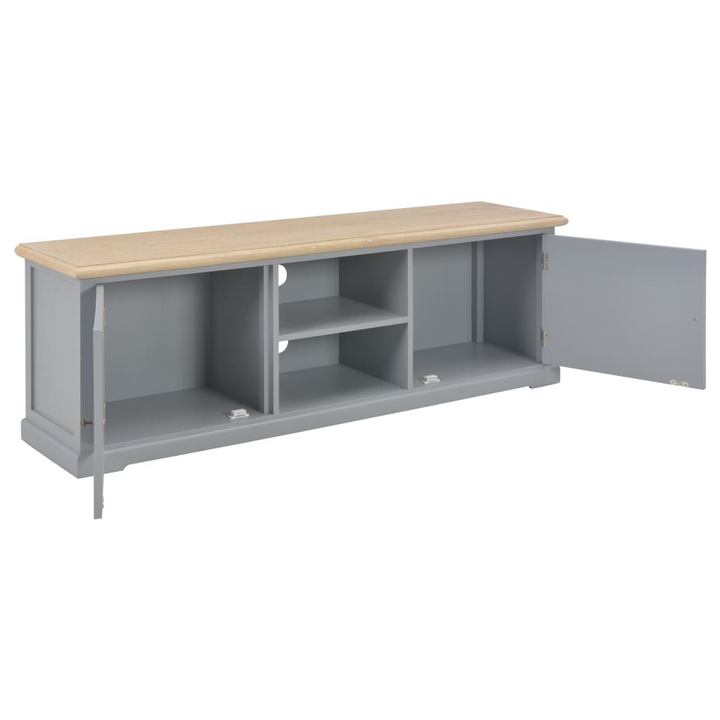 Elegant TV Cabinet in Grey – Stylish 120 x 30 x 40 cm Modern Wooden Stand with Storage - Premium  from Home Treasures - Just £152.99! Shop now at Home Treasures