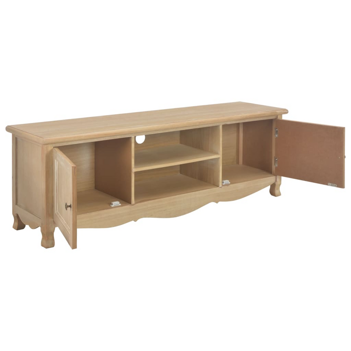 Solid Pine TV Cabinet - Natural Wood Finish | 120 x 30 x 40 cm | Modern & Practical Design - Premium  from Home Treasures - Just £201.99! Shop now at Home Treasures