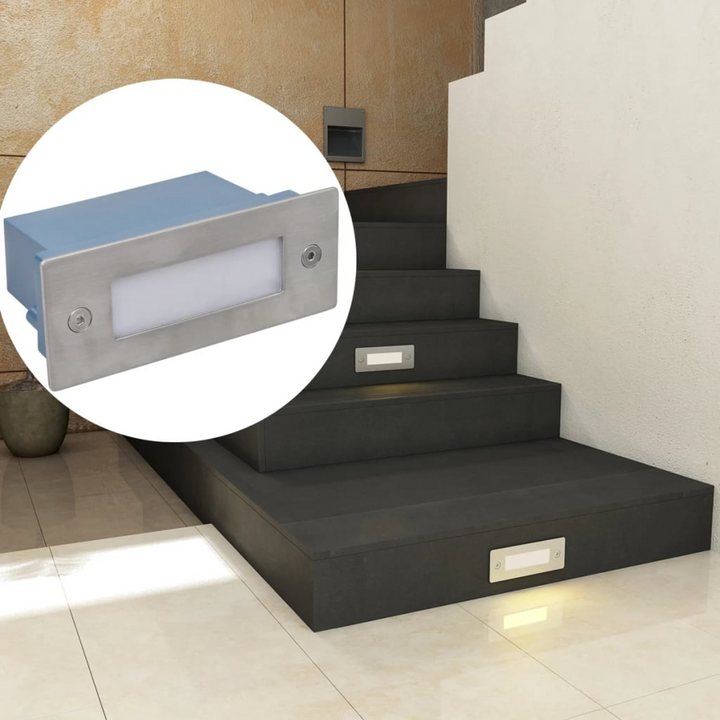 Recessed LED Stair Lights, Set of 12 - Energy-Efficient, Easy to Install, and Suitable for Indoor/Outdoor Use - Premium  from Home Treasures - Just £259.99! Shop now at Home Treasures