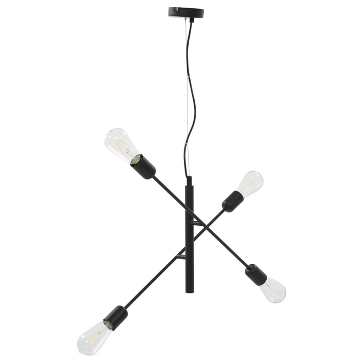 Modern Cross Ceiling Light (Black) - Stylish, Adjustable Arms - Perfect for Living and Dining Rooms - Premium  from Home Treasures - Just £36.99! Shop now at Home Treasures