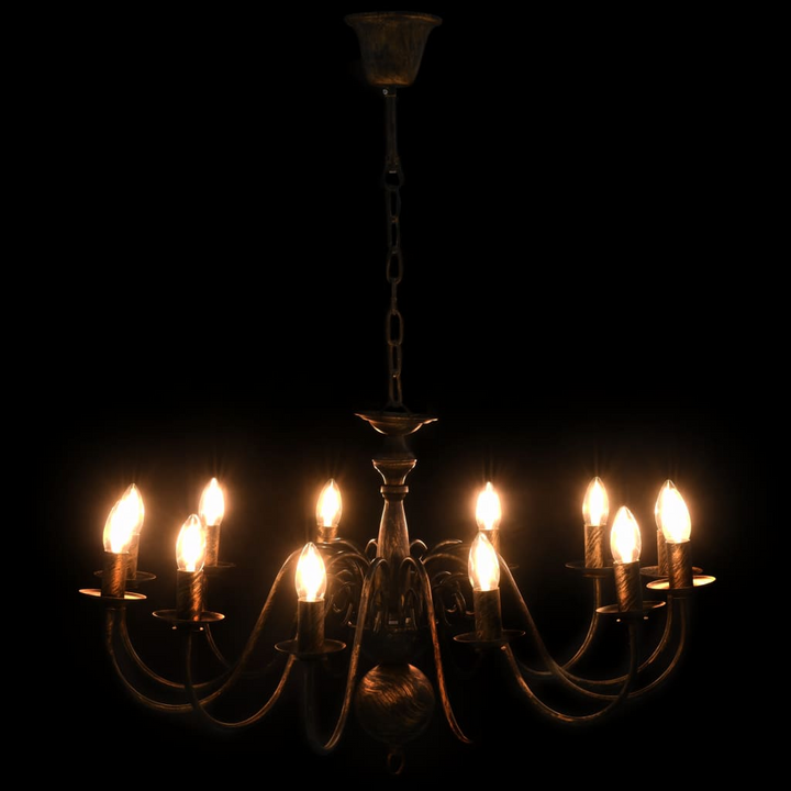 Elegant Antique Style Black Chandelier - Vintage Luxury Lighting Fixture for Home & Commercial Spaces - Premium  from Home Treasures - Just £142.99! Shop now at Home Treasures