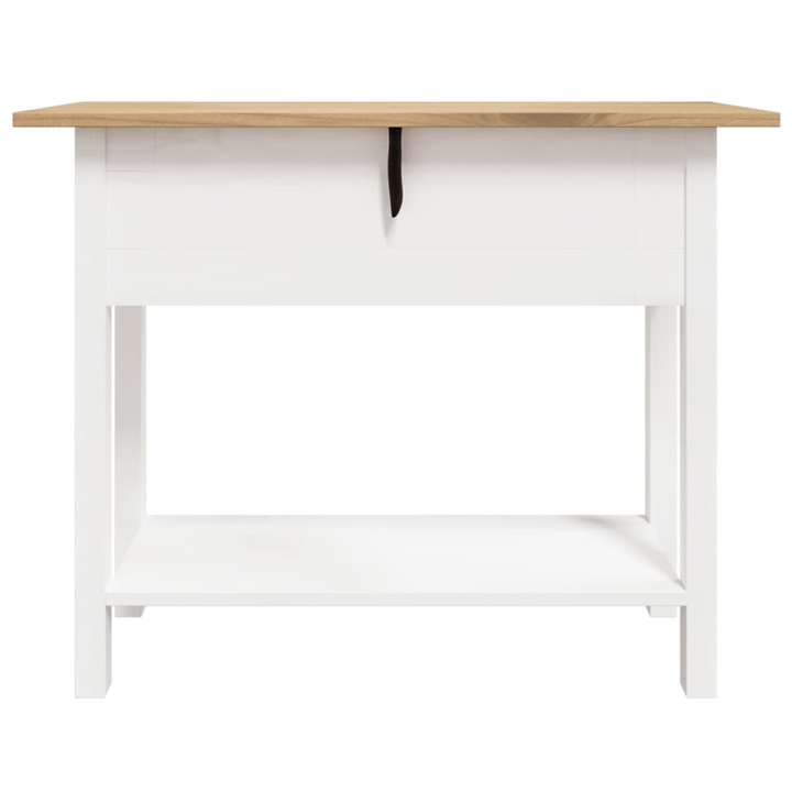 CORONA Rustic Console Table in White - Stylish & Durable Mexican Pine - 90x34.5x73 cm - Corona Range - Premium  from Home Treasures - Just £94.99! Shop now at Home Treasures