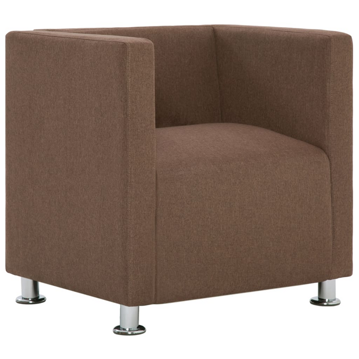 Elegant Brown Cube Armchair - Comfortable & Stylish Seating for Your Home - Premium  from Home Treasures - Just £187.99! Shop now at Home Treasures