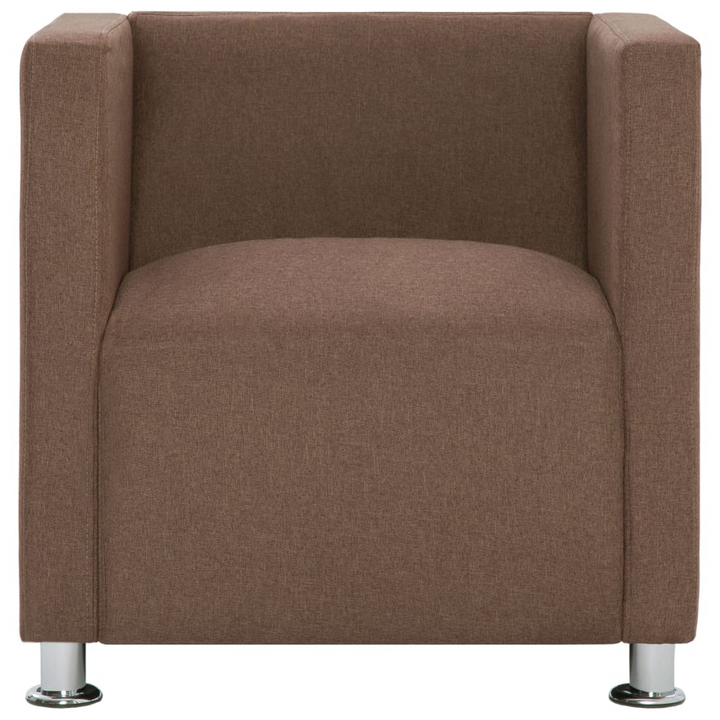 Elegant Brown Cube Armchair - Comfortable & Stylish Seating for Your Home - Premium  from Home Treasures - Just £187.99! Shop now at Home Treasures