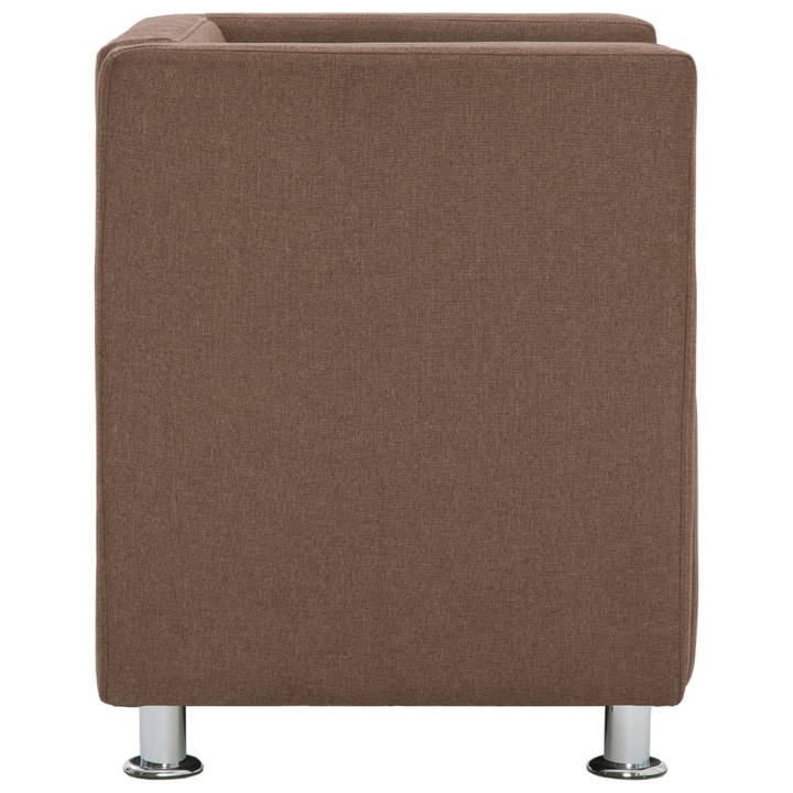 Elegant Brown Cube Armchair - Comfortable & Stylish Seating for Your Home - Premium  from Home Treasures - Just £187.99! Shop now at Home Treasures