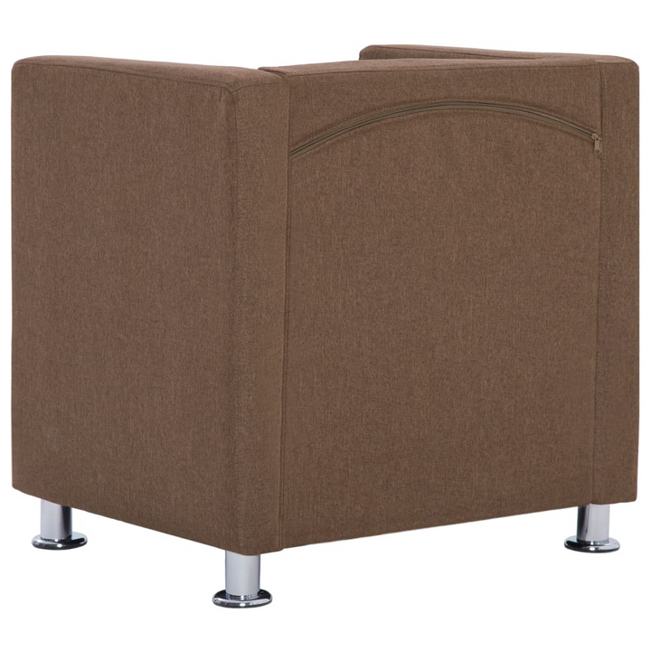 Elegant Brown Cube Armchair - Comfortable & Stylish Seating for Your Home - Premium  from Home Treasures - Just £187.99! Shop now at Home Treasures