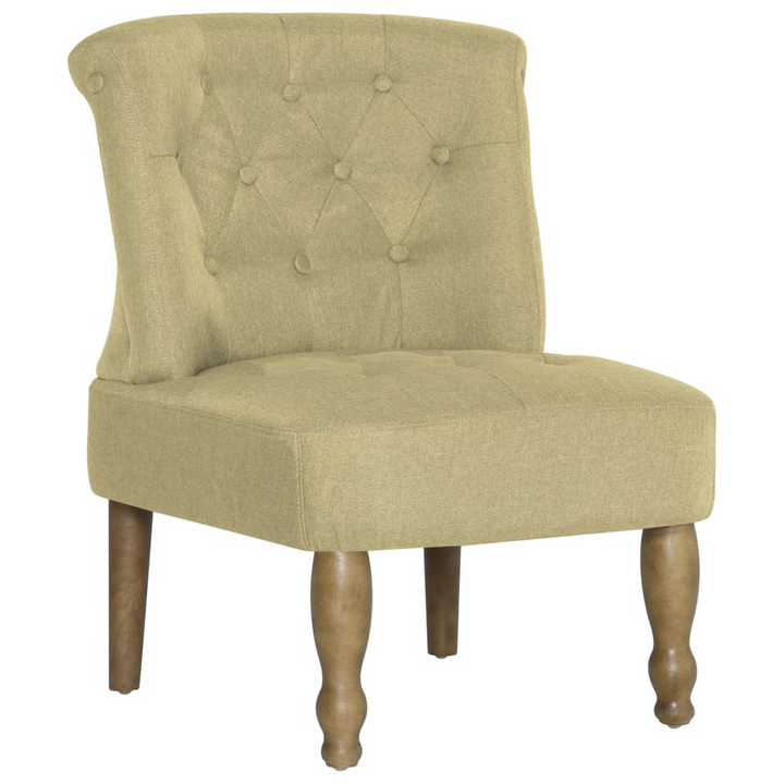 Elegant Green French Chairs - Set of 2 | Stylish Home Furniture with Solid Wood Legs - Premium  from Home Treasures - Just £219.99! Shop now at Home Treasures