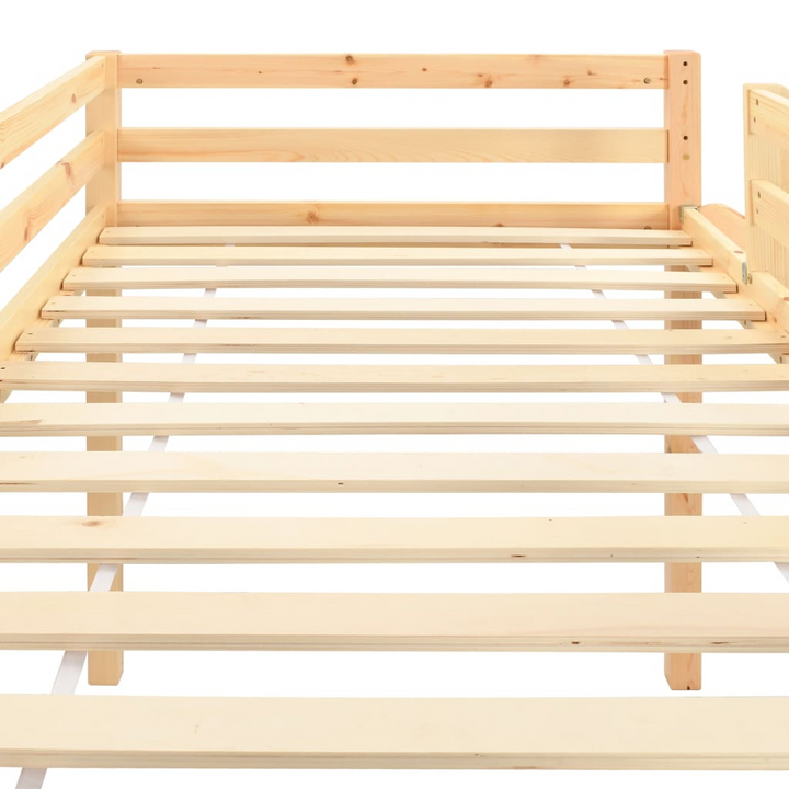 Pinewood Children's Loft Bed Frame with Slide & Ladder - Space-Saving, Fun & Safe - 208x147.5x110cm - Premium  from Home Treasures - Just £290.99! Shop now at Home Treasures