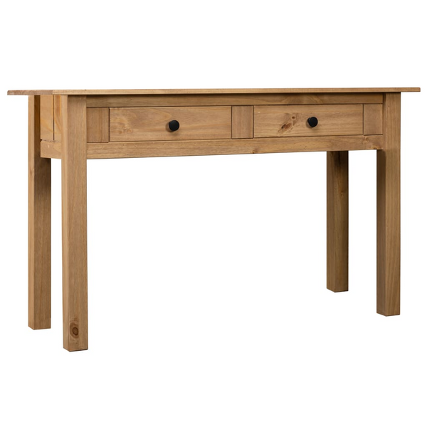 PANAMA Solid Pine Wood Console Table - Rustic 2-Drawer Console Table - 110x40x72 cm - Premium  from Home Treasures - Just £115.99! Shop now at Home Treasures