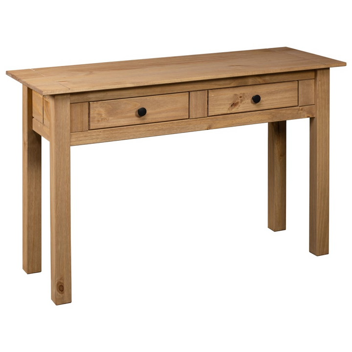 PANAMA Solid Pine Wood Console Table - Rustic 2-Drawer Console Table - 110x40x72 cm - Premium  from Home Treasures - Just £115.99! Shop now at Home Treasures