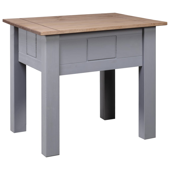 PANAMA Nightstand in Grey | Solid Pinewood Bedside Table | 50.5x50.5x52.5 cm - Premium  from Home Treasures - Just £42.99! Shop now at Home Treasures