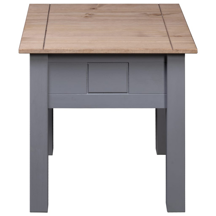 PANAMA Nightstand in Grey | Solid Pinewood Bedside Table | 50.5x50.5x52.5 cm - Premium  from Home Treasures - Just £42.99! Shop now at Home Treasures