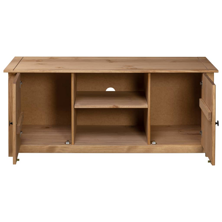 PANAMA Rustic TV Cabinet, Solid Pine Wood, 120x40x50 cm - Elegant Storage Solution - Premium  from Home Treasures - Just £141.99! Shop now at Home Treasures