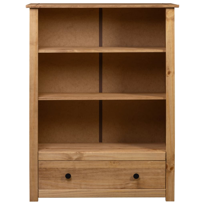 PANAMA Solid Pine Wood Bookcase - 3 Shelves & Drawer, 80x35x110 cm | Rustic Charm for Home & Office - Premium  from Home Treasures - Just £154.99! Shop now at Home Treasures